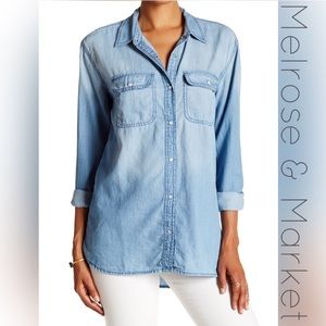 Nordstrom//Melrose&Market Chambray Boyfriend Shirt